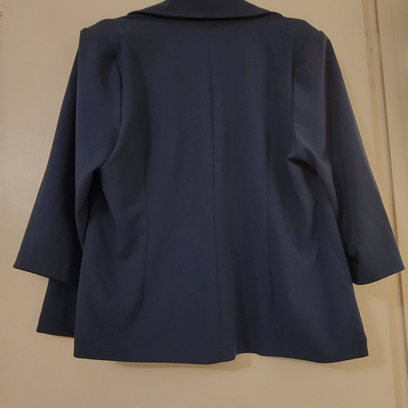 Slate Blue Blazer Size 2X - Picture 3 of 4